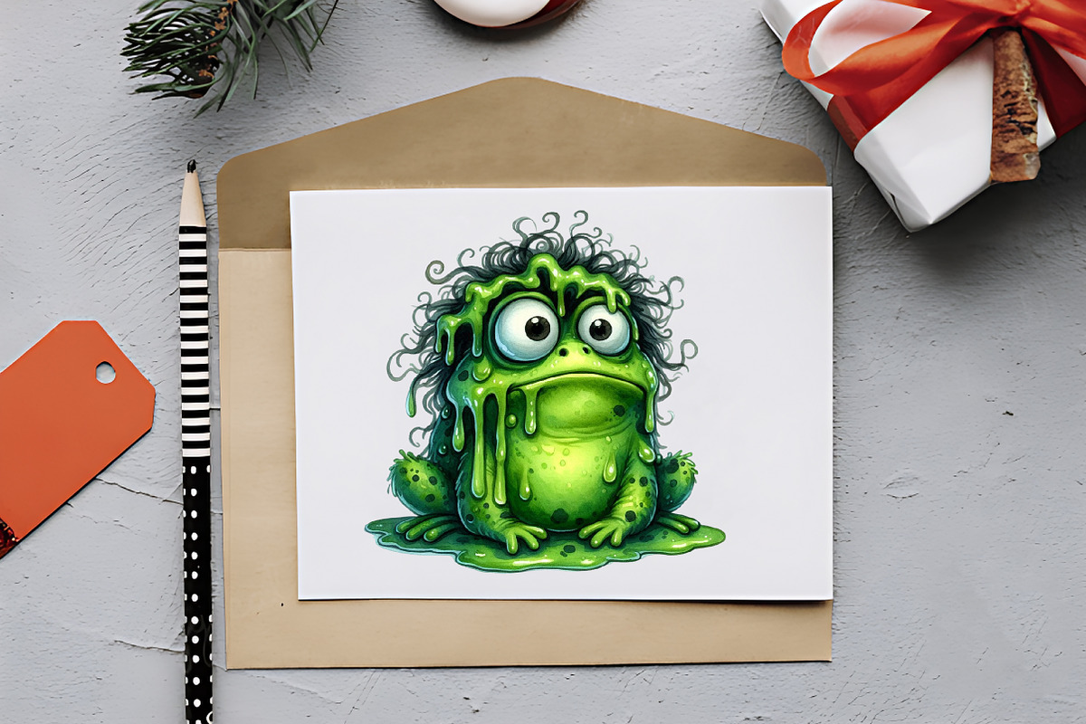 Halloween Funny Frog Clipart, an Illustration by RobertsArt (Photo 5 of 7)
