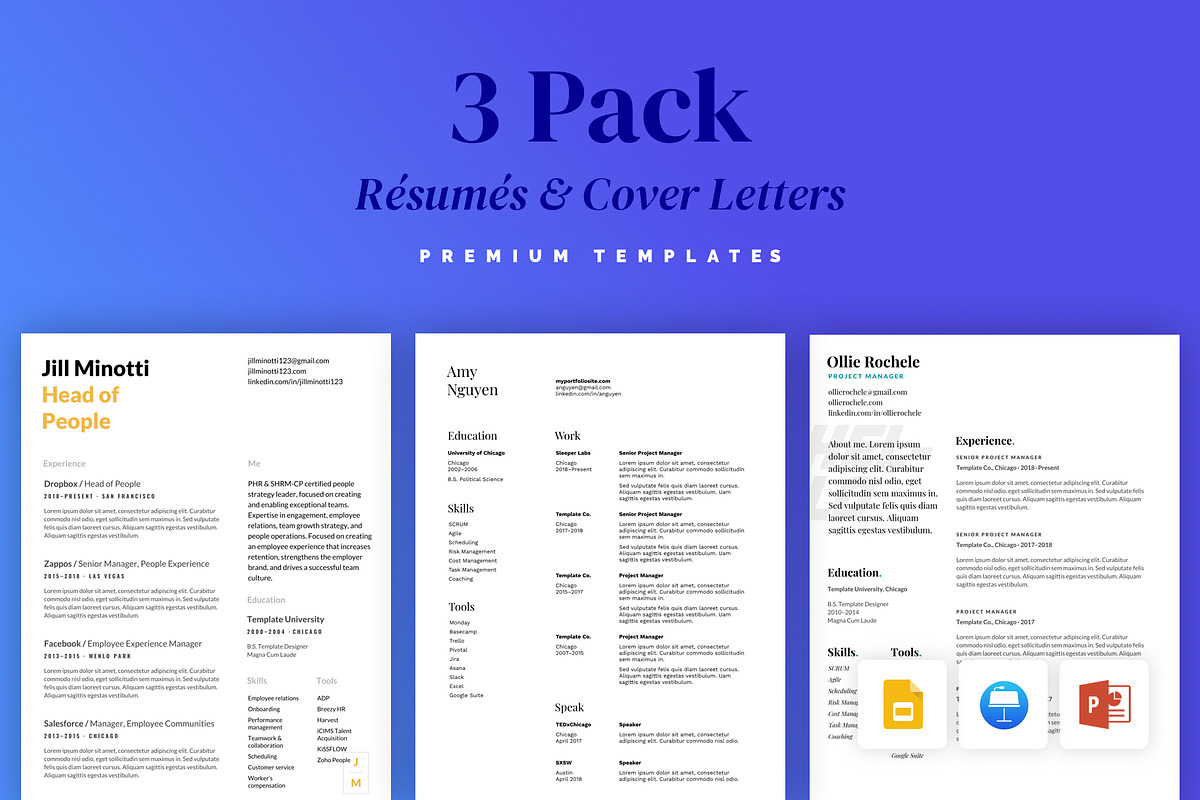 Resume and Cover Letter Bundle, a Resume Template by Sleeper Labs (Photo 1 of 5)
