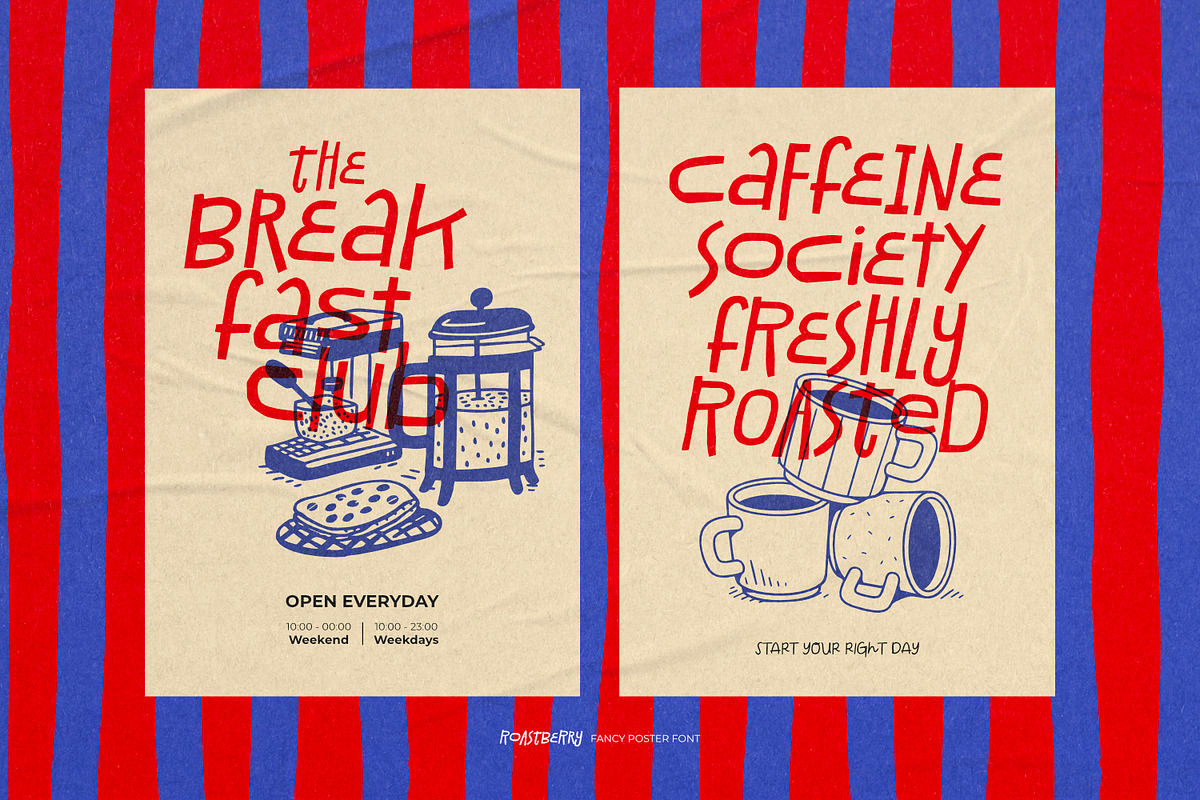 Roastberry - Fancy Poster Font, a Symbol Font by ikiiko (Photo 3 of 7)
