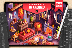 ISOMETRIC INTERIOR PROCREATE CREATOR