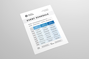Event Schedule | MS Word & Indesign, a Stationery Template by Leaflove (Thumbnail 3 of 5)