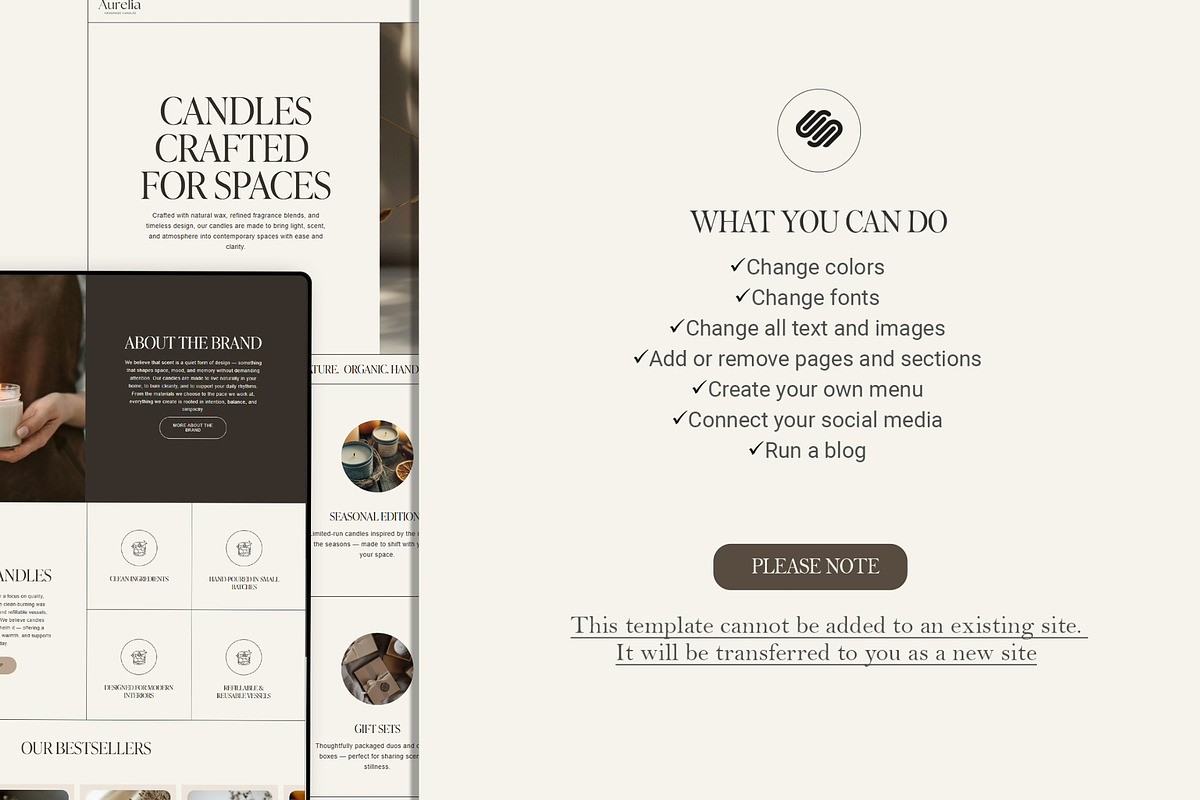 Ecommerce Squarespace 7.1 website, a Squarespace Template by 3.14&Co (Photo 7 of 11)