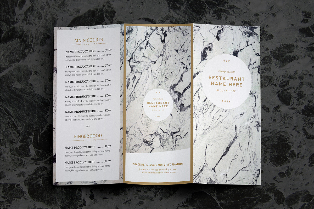 Classy Food Menu 7 Template, a Brochure Template by Luuqas Design (Photo 7 of 16)