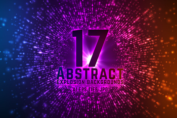 17 Abstract Explosion Backgrounds preview 3
