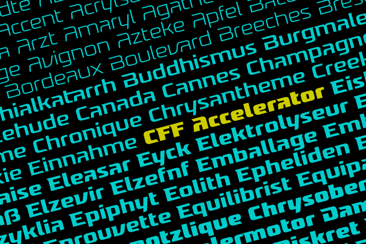 Accelerator – The ultimate logo typeface