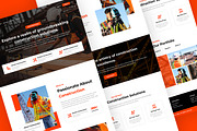 Construction Landing Page, an UI Kit Template by ENATIVE (Thumbnail 3 of 4)