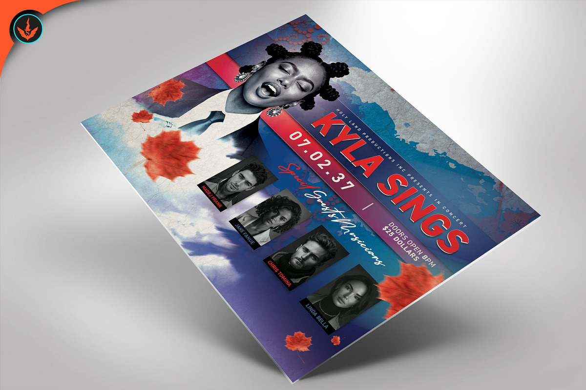 Gospel Concert Flyer Template, a Flyer Template by SeraphimChris (Photo 1 of 4)