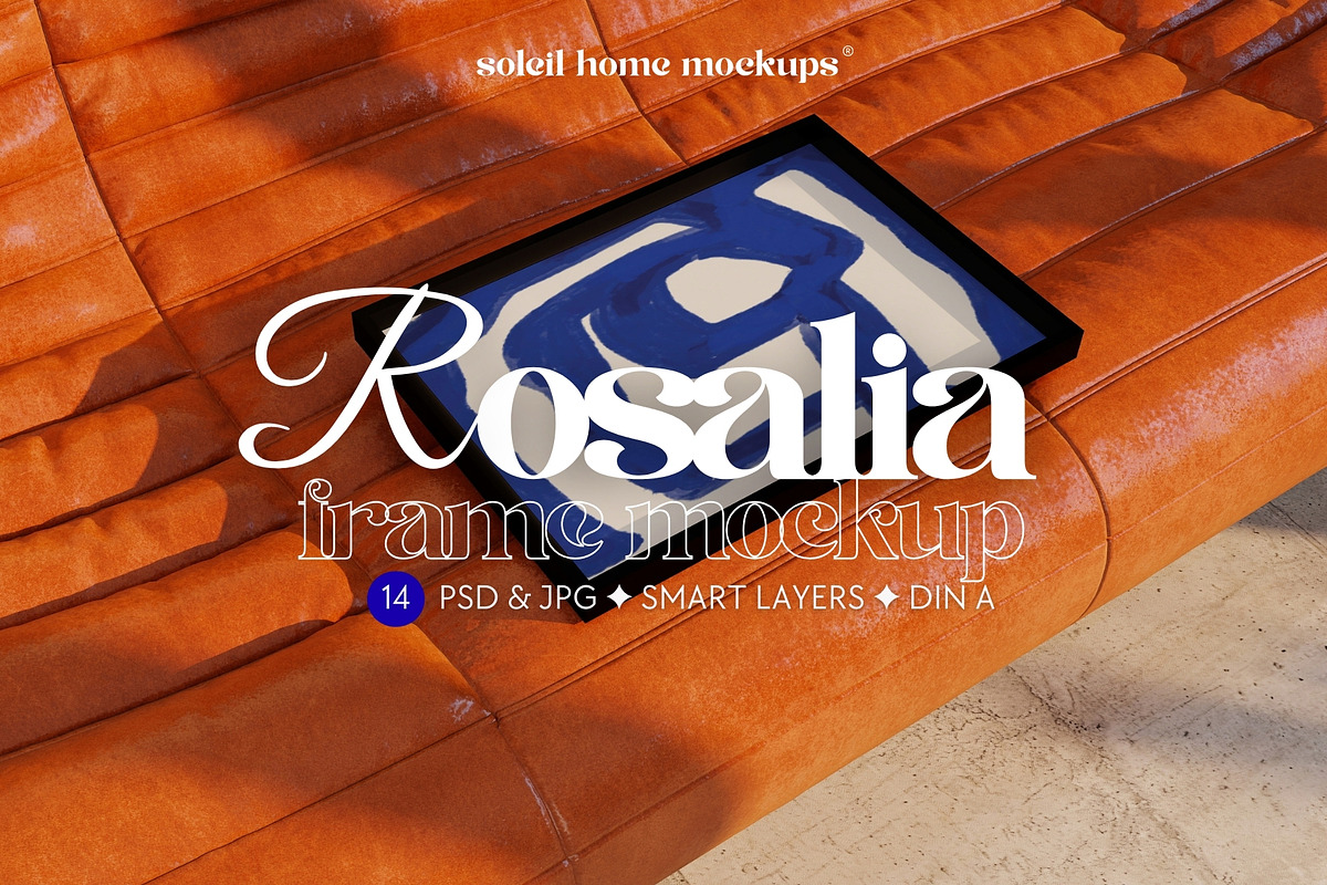 ROSALIA | Concrete Frame Mockup Set, a Household Mockup by SoleilHomeMockups (Photo 1 of 11)