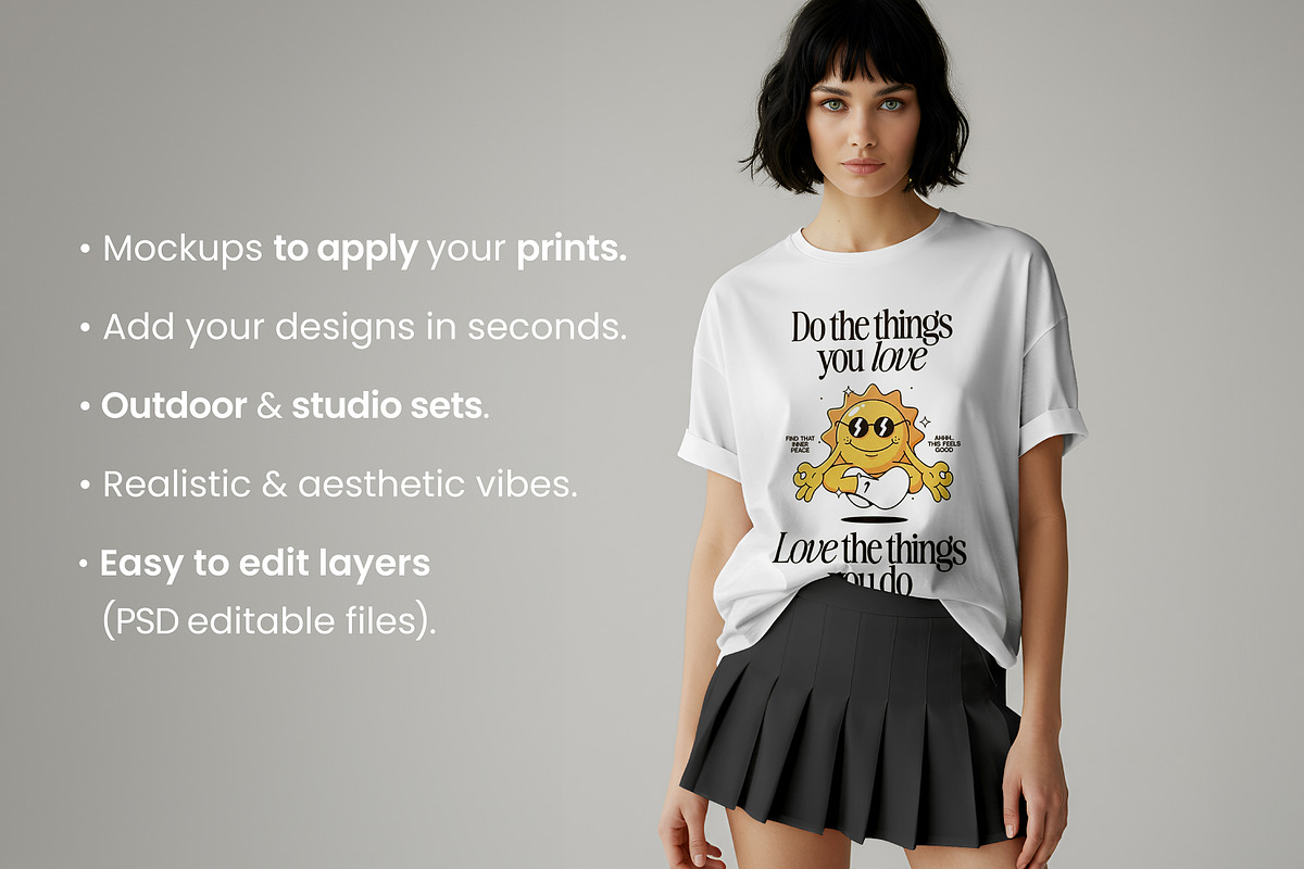PACK: 8 T-SHIRT MOCKUPS, a Shirt Mockup by ARARA ✸ Creative Design (Photo 2 of 4)