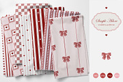 Simple Adore - Seamless Patterns, a Pattern Graphic by InaCorart (Thumbnail 1 of 9)
