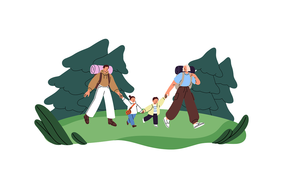 Families, parents & kids spend time, a Person Illustration by PaperTrident (Photo 7 of 9)