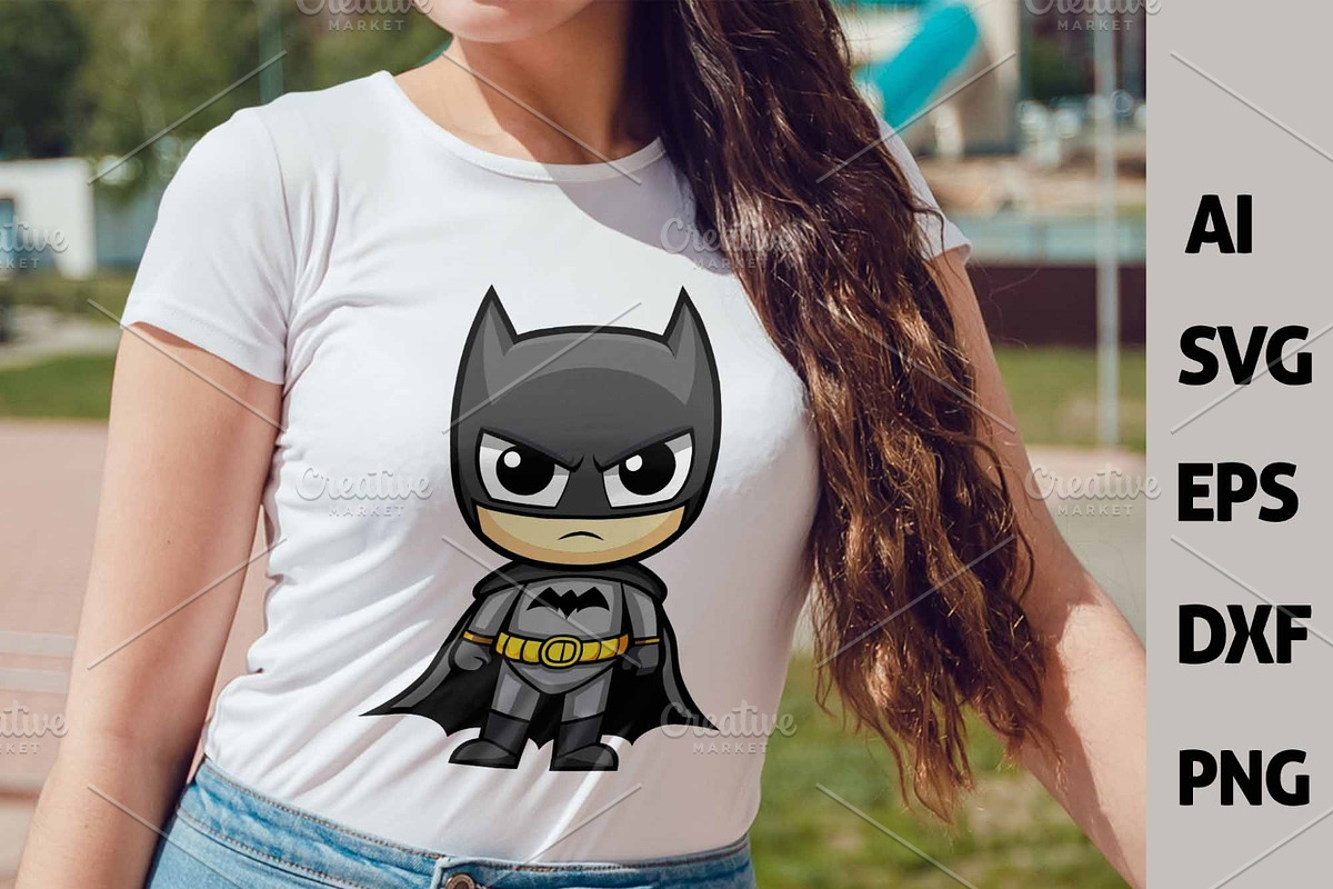 Chibi Superhero Vector Bundle, a Person Illustration by FancyDesignStudio (Photo 4 of 8)