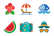 Summer Sale Travel Icons, an Illustration by smrony (Thumbnail 5 of 6)