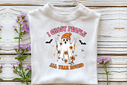 Retro Halloween Ghost PNG Sublimatio, an Illustration by DreamCafeArt (Thumbnail 2 of 7)