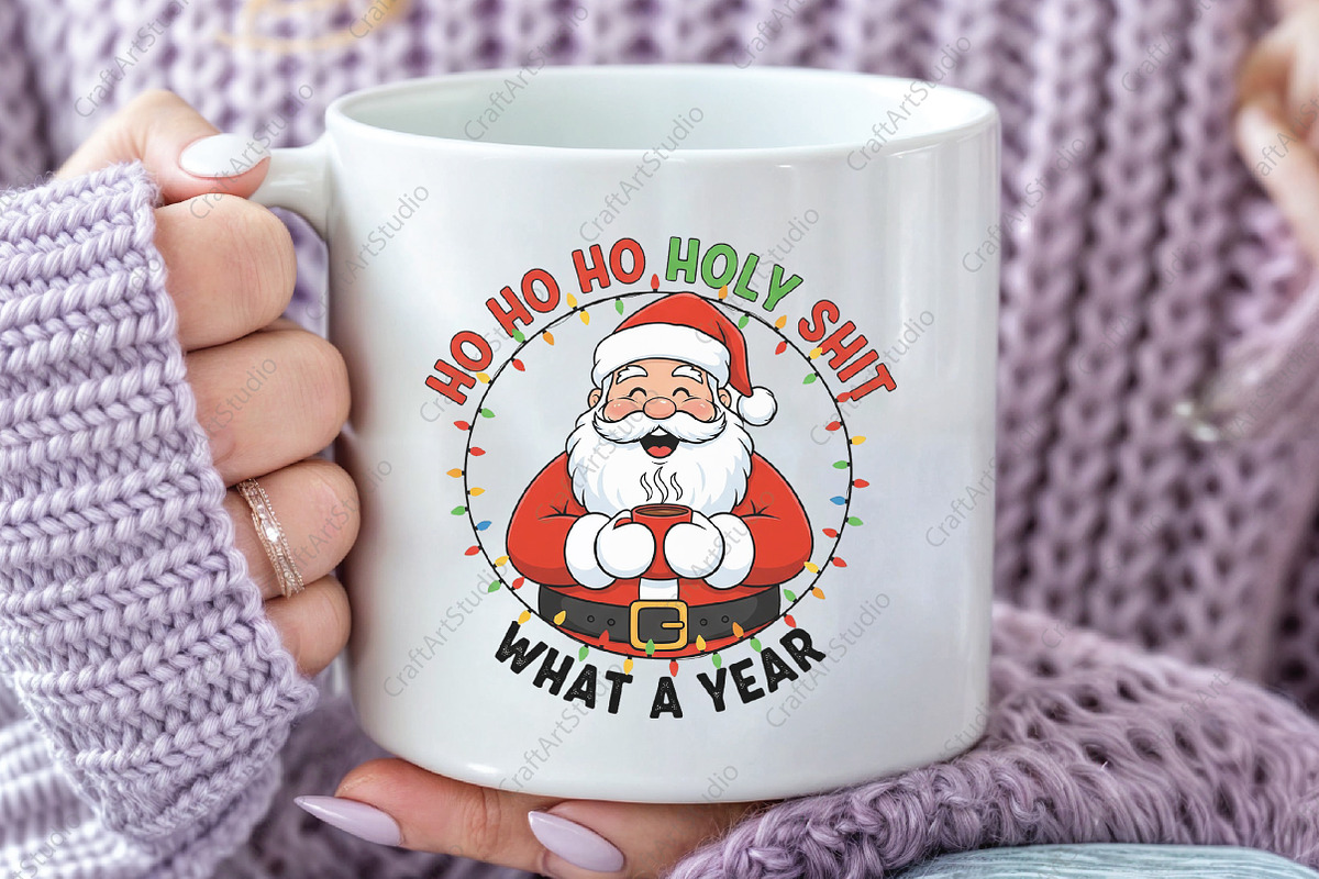 Ho Ho What a Year Santa Christmas, an Illustration by CraftArtStudio (Photo 2 of 4)