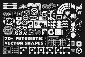 70 FUTURISTIC VECTOR SHAPES VOL.6