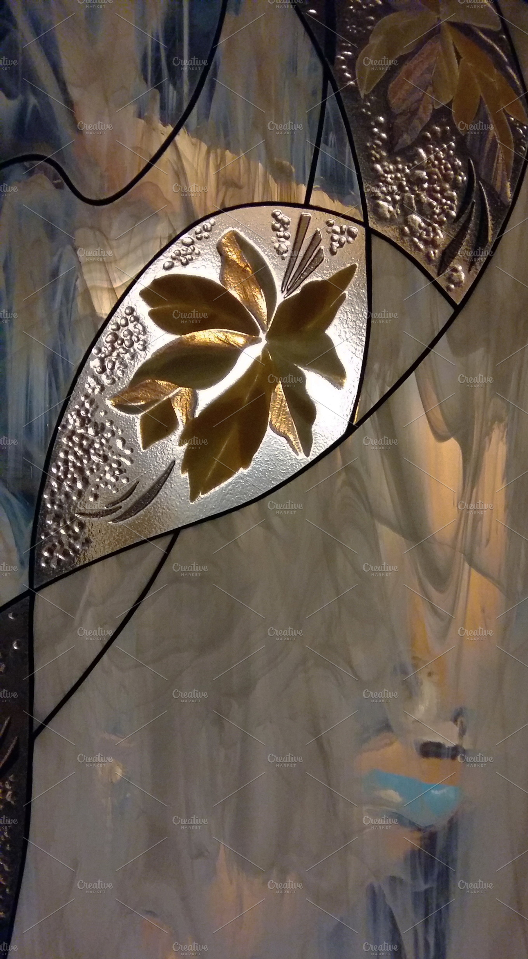 Stained glass containing stained, glass, and pattern, an Abstract Photo by Wonderful World