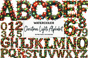 Christmas Lights Alphabet Clipart, an Illustration by DreamArtGraphic (Thumbnail 1 of 2)