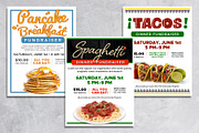 Set of 3 Food Fundraiser Flyers, a Templates & Theme by Studio Reena (Thumbnail 2 of 2)