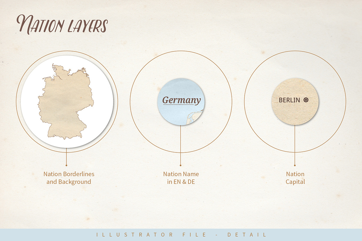 Le Tour du monde, Germany vector map, an Object Graphic by volume 1 visual design (Photo 12 of 21)