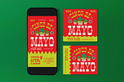 Red Quirky Cinco De Mayo Flyer Set, a Flyer Template by graphicook (Thumbnail 3 of 3)