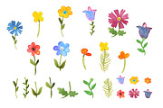 Field flowers in watercolor, a Pattern Graphic by Julycolor (Thumbnail 2 of 4)