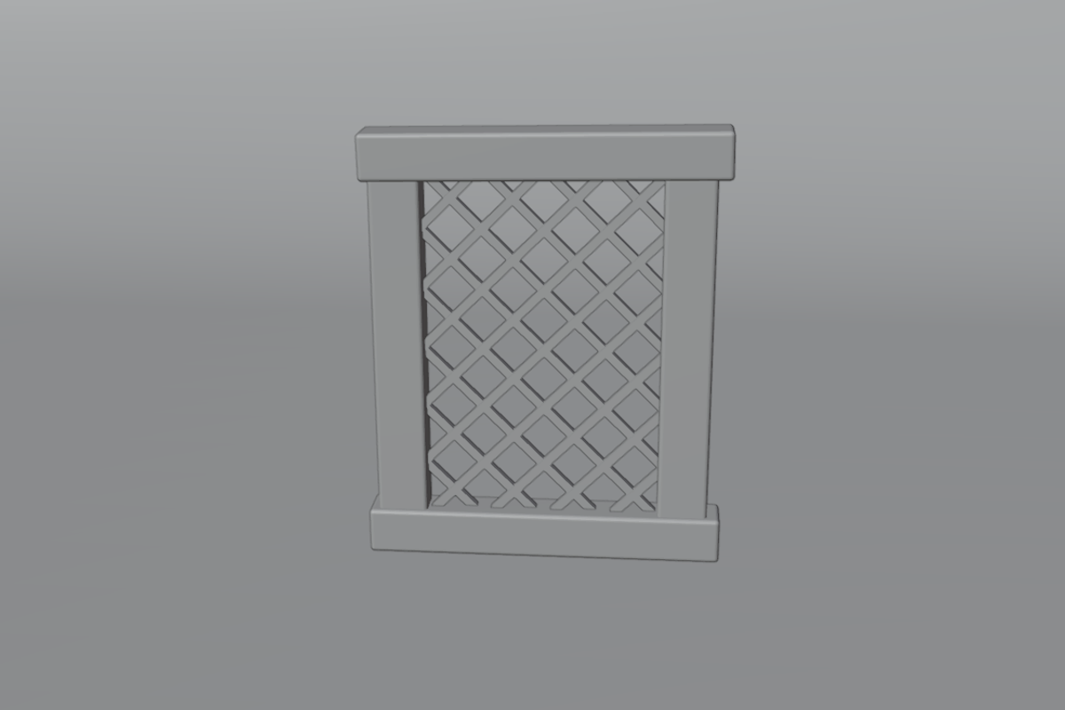 3D Medieval Wooden Window Frame, a Furniture 3D Model by Dudukbersama (Photo 2 of 2)