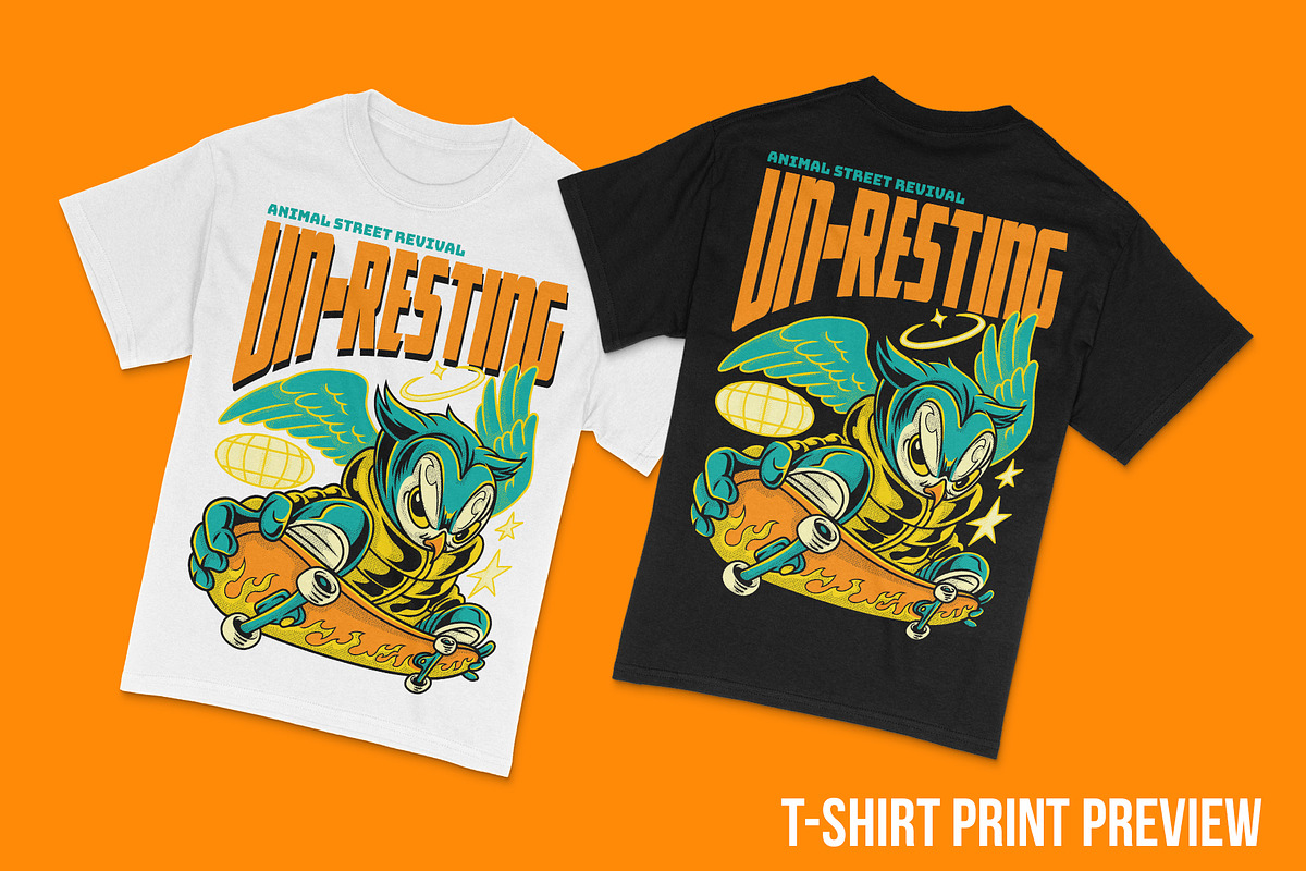 Un-Resting T-Shirt Illustration, an Animal Illustration by badsyxn (Photo 5 of 5)