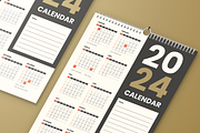 Simple Calendar 2024, a Print Template by SquidPixey (Thumbnail 3 of 3)