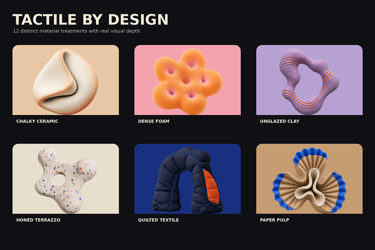 MORPH MATTER: 36 Amorphic 3D Objects, an Object 3D Model by Dani Shami (Photo 3 of 5)