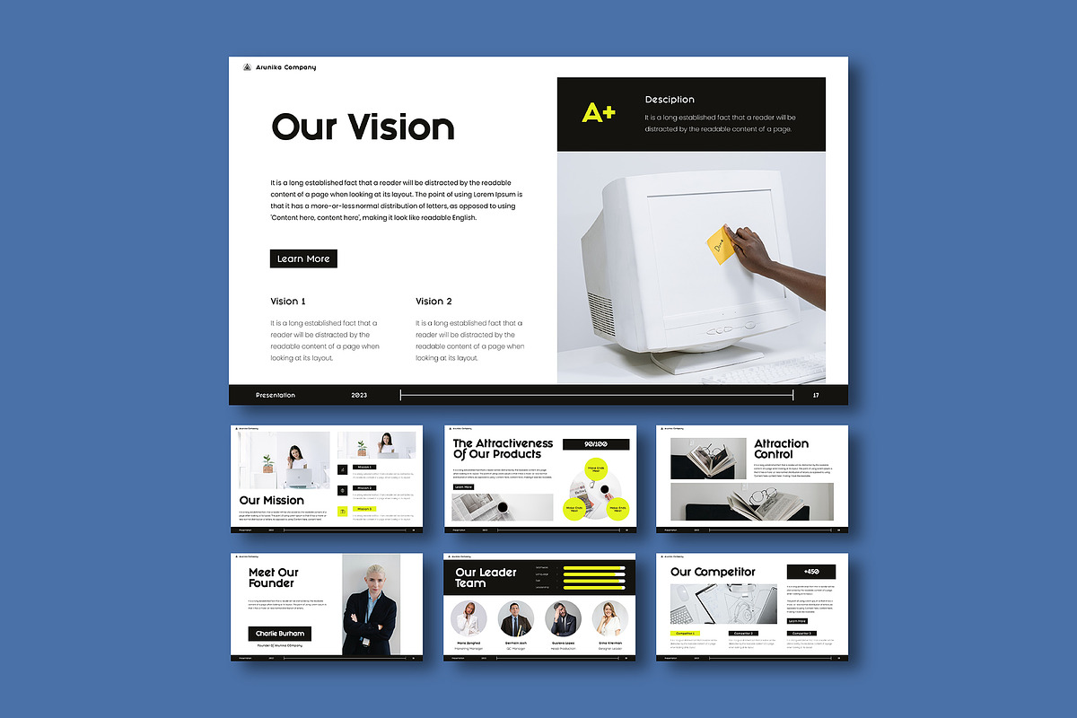 Arunika Google Slides Presentation, a Presentation Template by VanillineGraph (Photo 5 of 6)