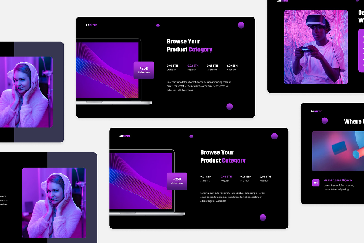 Xanizer - NFT Marketplace Keynote, a Presentation Template by Annora Studio (Photo 4 of 5)