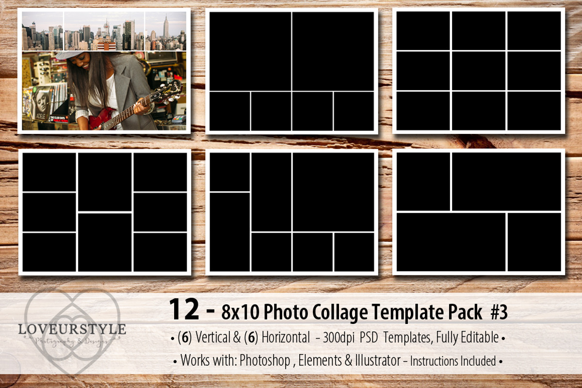 SALE Massive Photo Template Bundle, a Design Template by Loveurstyle Designs (Photo 28 of 39)