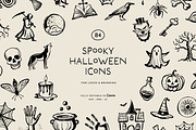 SPOOKY HALLOWEEN illustrations, a Seasonal Illustration by Crocus Paperi (Thumbnail 1 of 5)