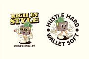 Retro Wallet Characters, an Object Illustration by Graptail (Thumbnail 5 of 10)