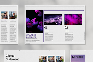 Purple Business Brochure Template