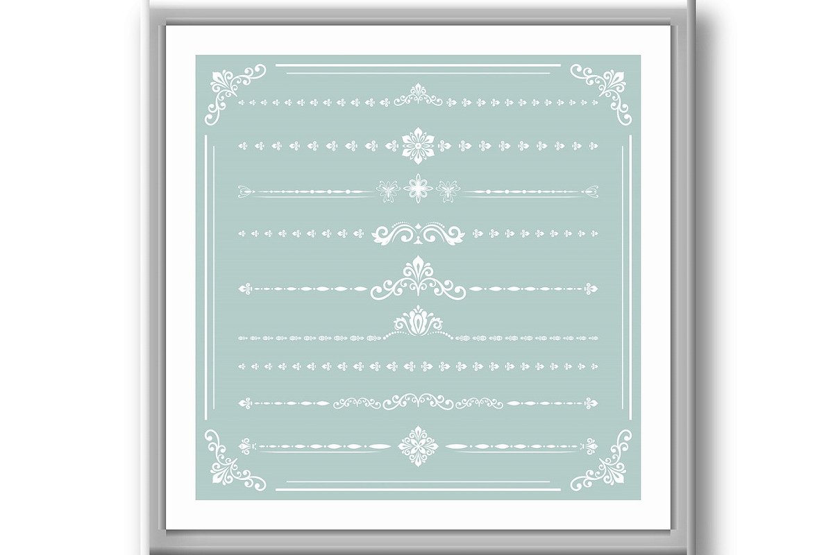 Vintage Big Set of Horizonyal Vector, a Decorative Illustration by FineArtStudio (Photo 2 of 3)