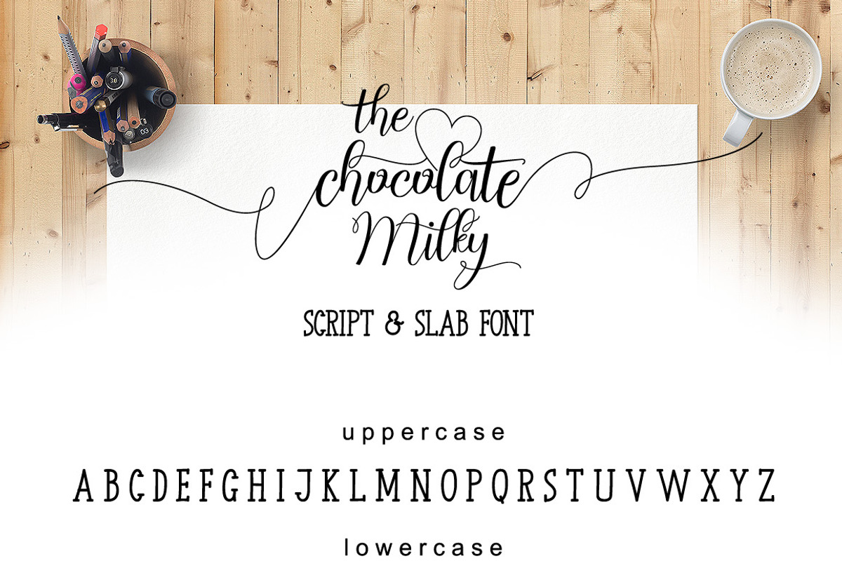 Chocolate Milky (Script And Slab), a Script Font by FHFont (Photo 11 of 11)