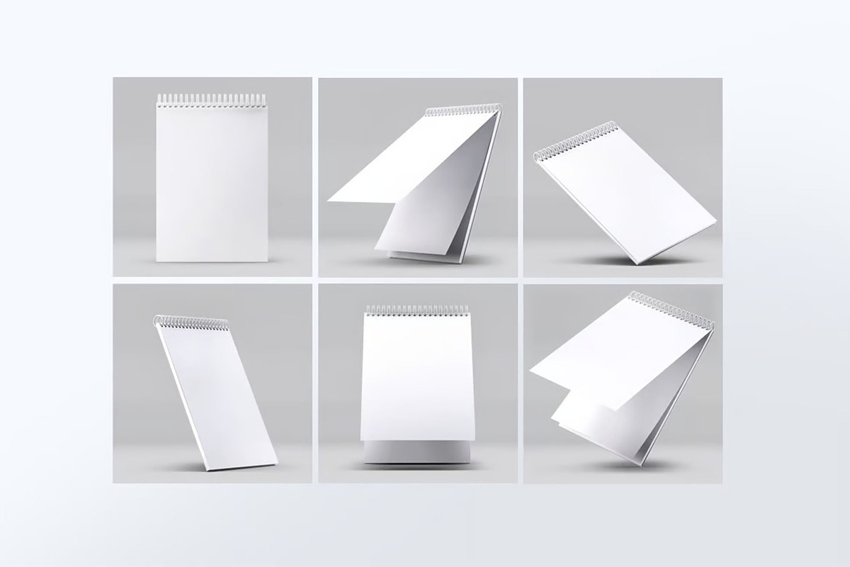 Spiral Sketchbook Mock-Up, a Product Mockup by DesignRushMarket (Photo 2 of 7)