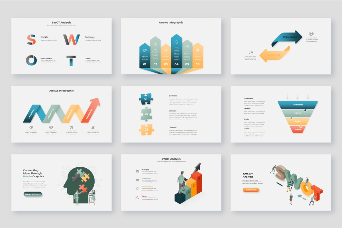 Animated Strategy Infographic Pack preview 5