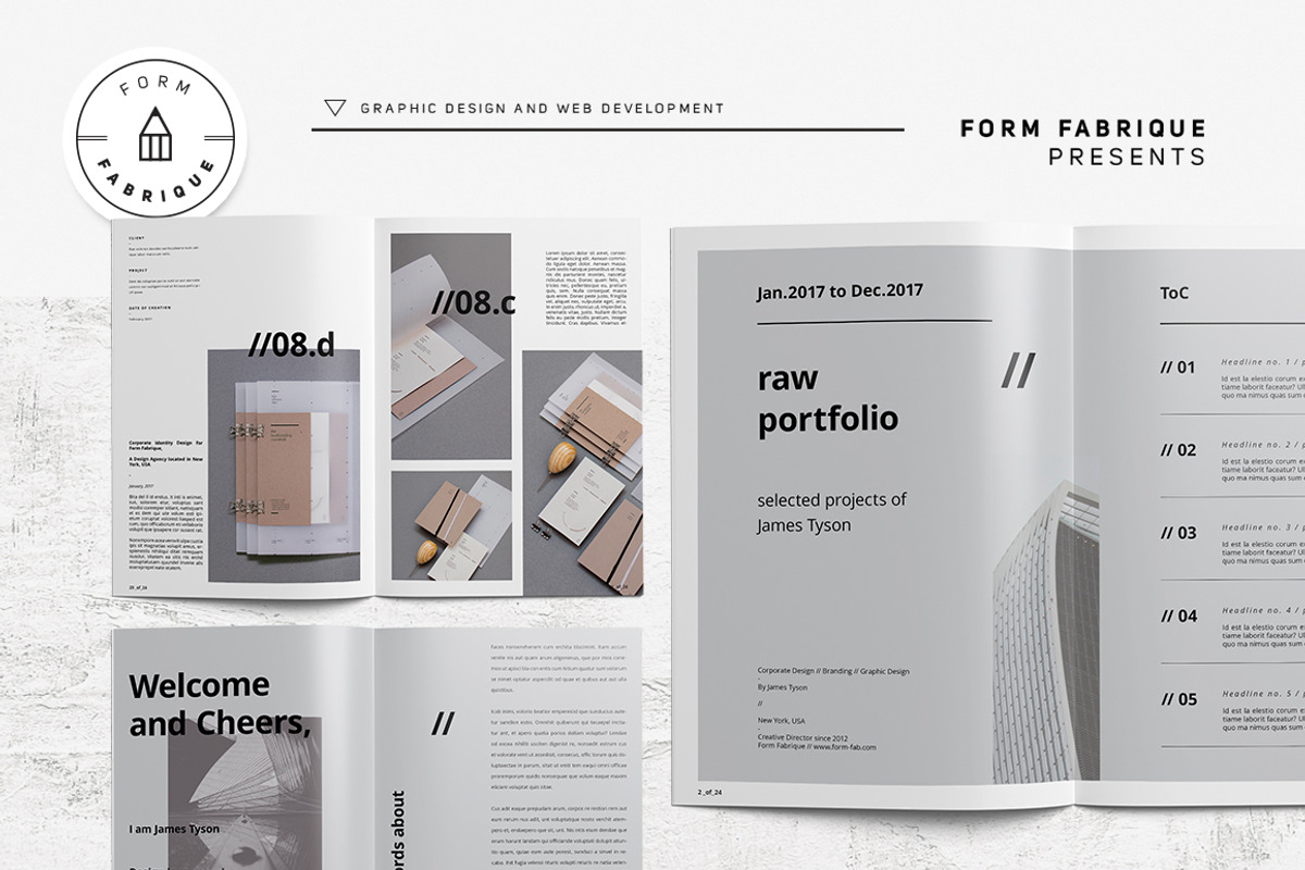 Rawz Portfolio, a Brochure Template by Form Fabrique (Photo 7 of 11)