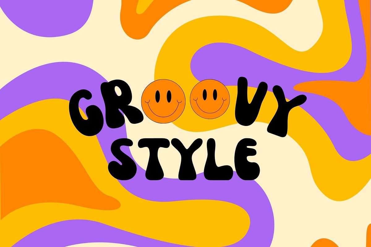 Groovy Night is a cool groovy font, a Handwritten Font by Brown Cupple (Photo 2 of 7)