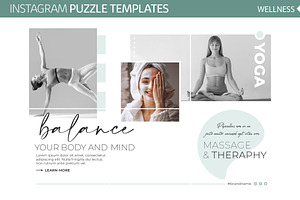 Instagram Puzzle Templates Wellness