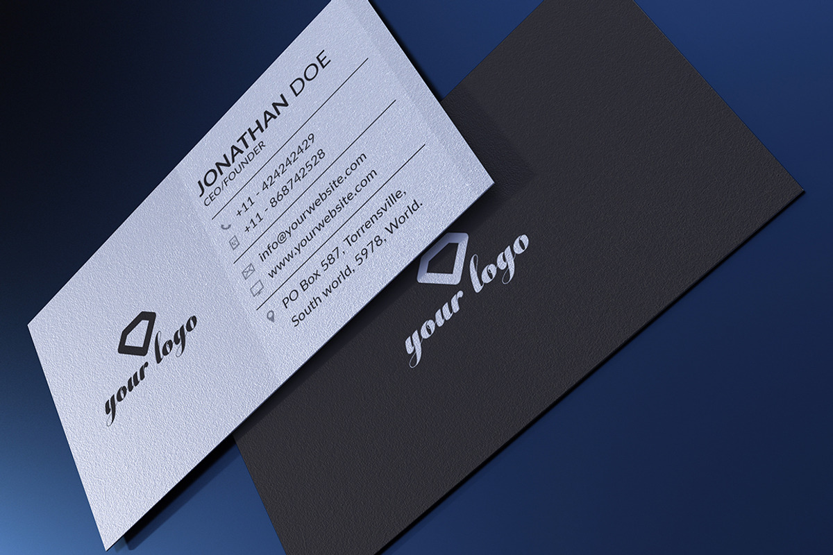 100 Modern Business Card Bundle, a Business Card Template by GraphicsEgg (Photo 51 of 102)