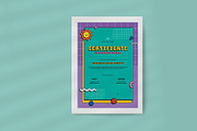 Kids Theme Certificate, a Templates & Theme by Neermana (Thumbnail 3 of 3)