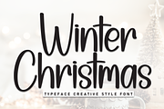 Winter Christmas | Script Font, a Script Font by Scratchones (Thumbnail 1 of 8)