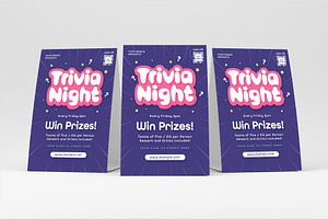 Simple Trivia Night Flyer Template