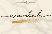 Wardah, a Script Font by Omotu Studio (Thumbnail 1 of 12)