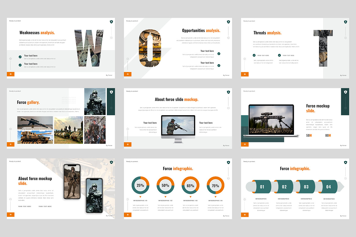 Army Military Police Google Slides, a Presentation Template by BeadyLab (Photo 5 of 6)