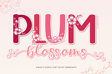 Plum Blossoms Font Duo